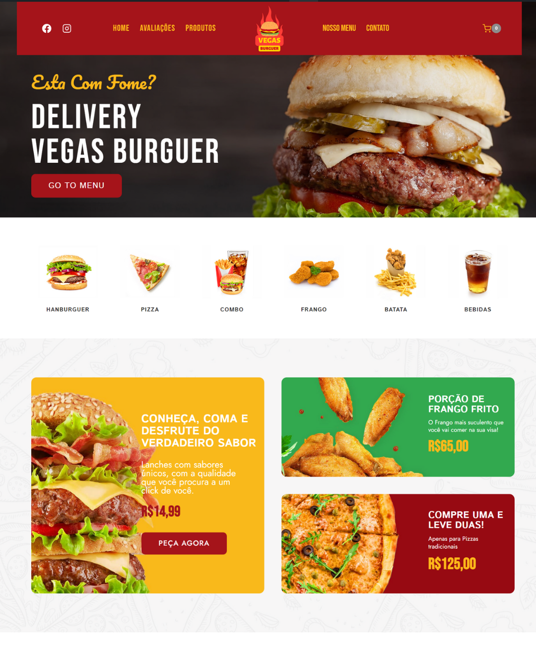 Site para Delivery